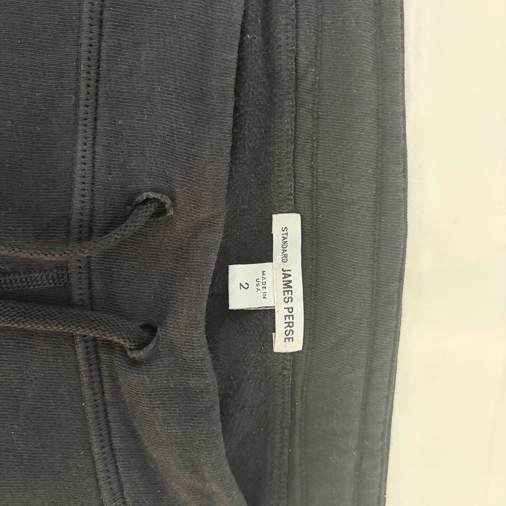 James Perse Black Sweatpants 100% supima Cotton